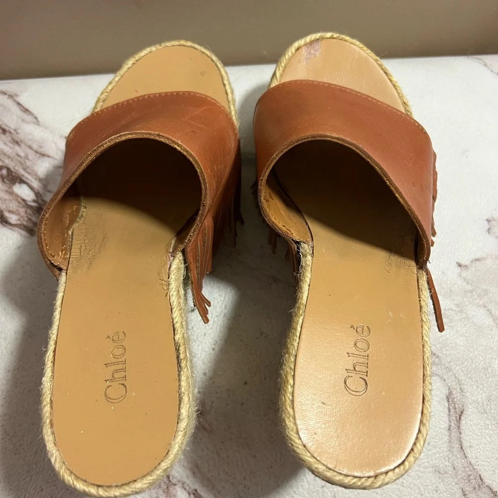 Chloe Tan Wedges - Picture 7 of 12